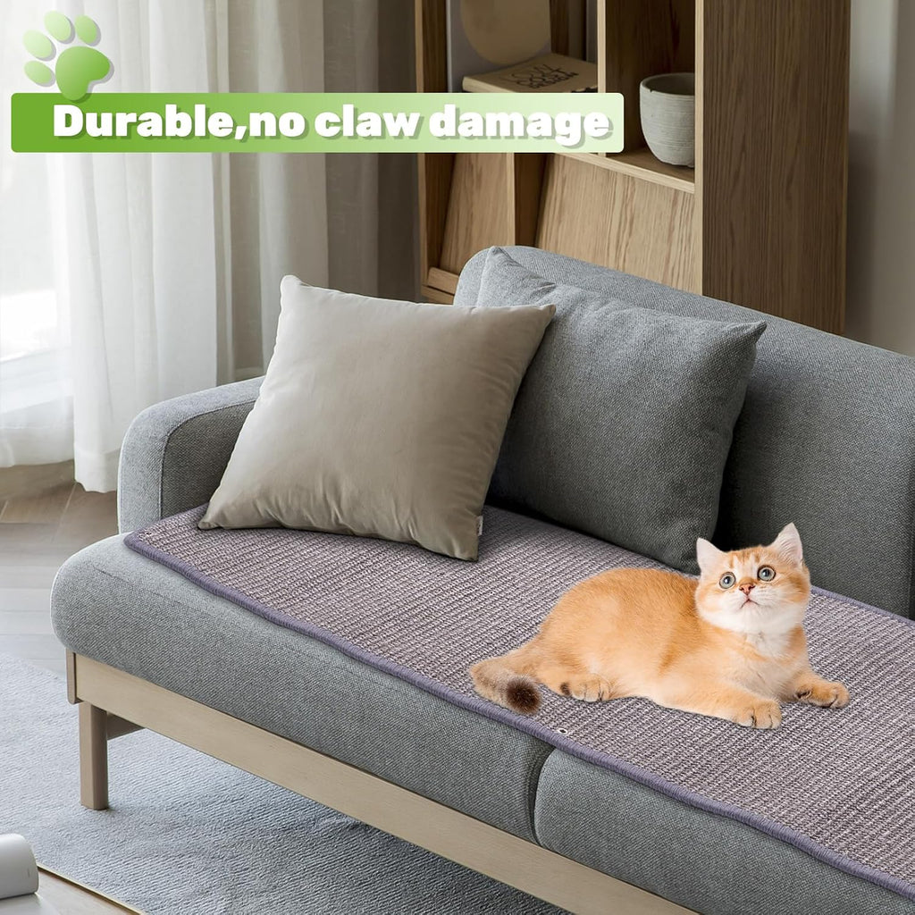 Uranshin Natural Sisal Cat Wall Climbing Carpet, Wall Scratcher Mat Pad