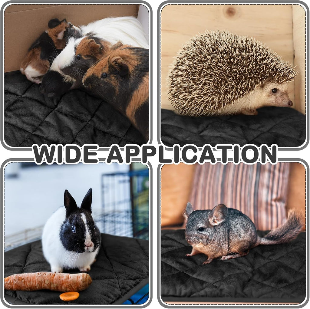 4 Pack Self Heating Cat Pad Self Warming Dog Mat, 16 x 16 Inch, Black