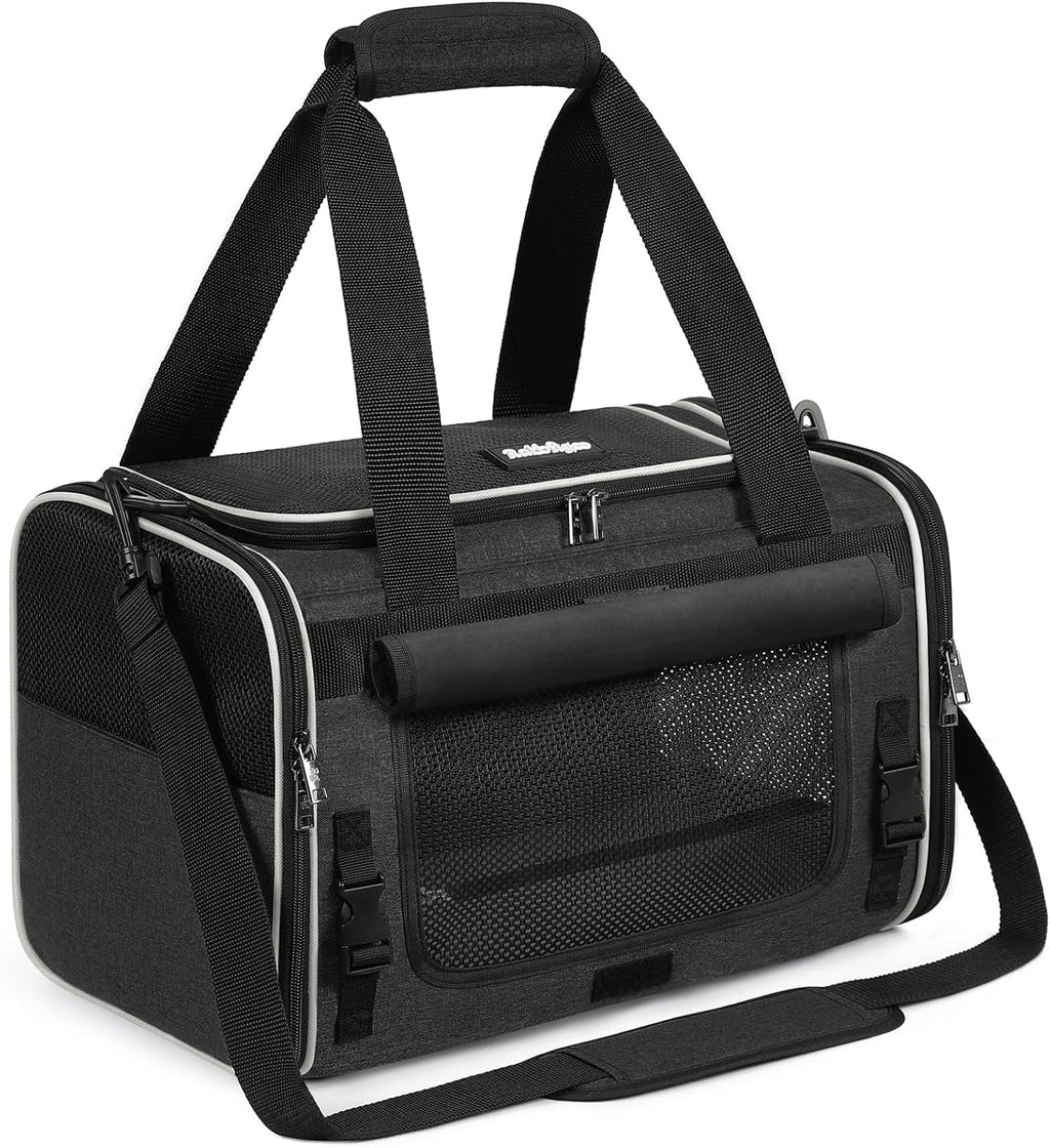 rabbitgoo Cat Carrier Soft with Rollable Flap, Travel Safe for Car Airline