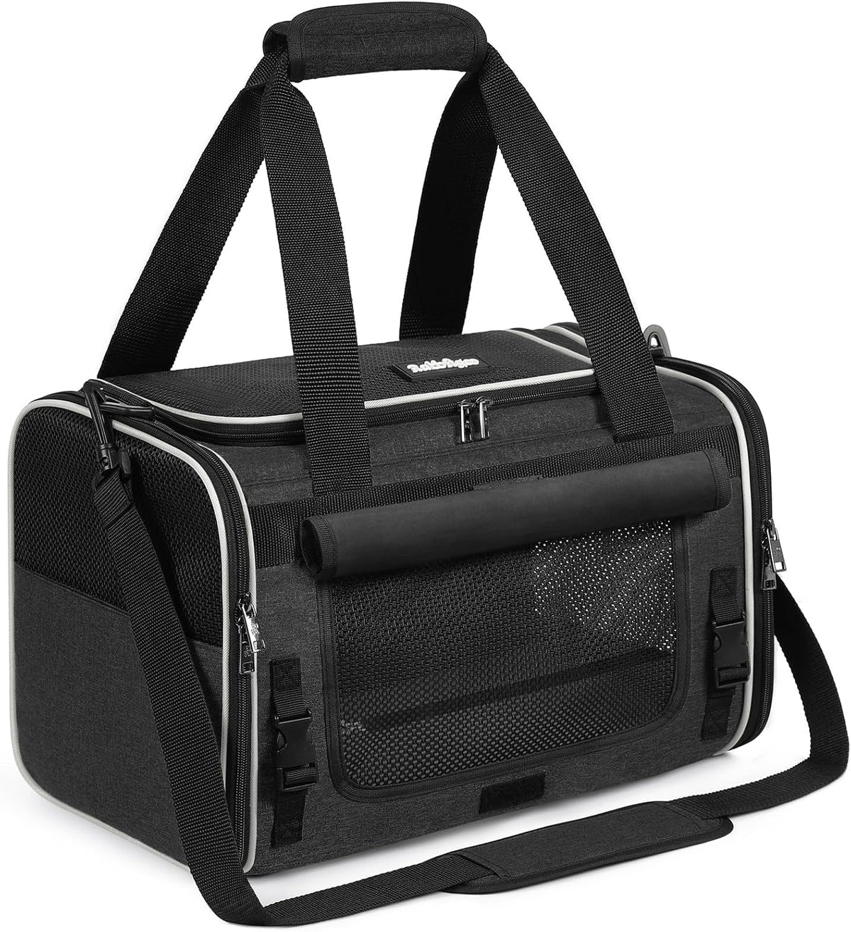 rabbitgoo Cat Carrier Soft with Rollable Flap, Travel Safe for Car Airline