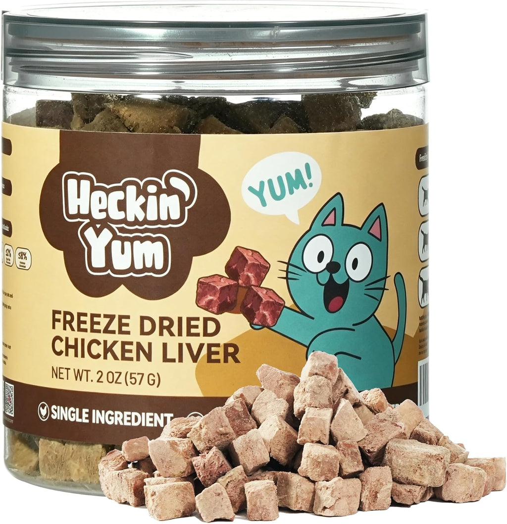 Freeze Dried Chicken Liver Cat Dog Treats 2oz