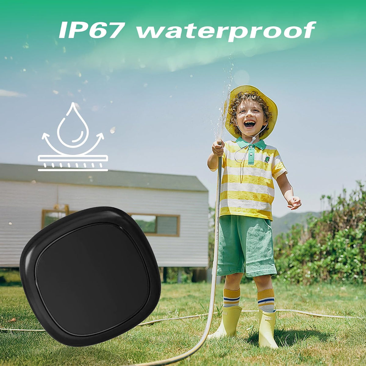 GPS Tracker for Vehicles.Mini Hidden Magnetic GPS Tracker for Vehicles - Full Global Coverage, No Subscription or SIM Card Required - Perfect for Cars, Assets, Pets, Kids, and Seniors(Black Square)