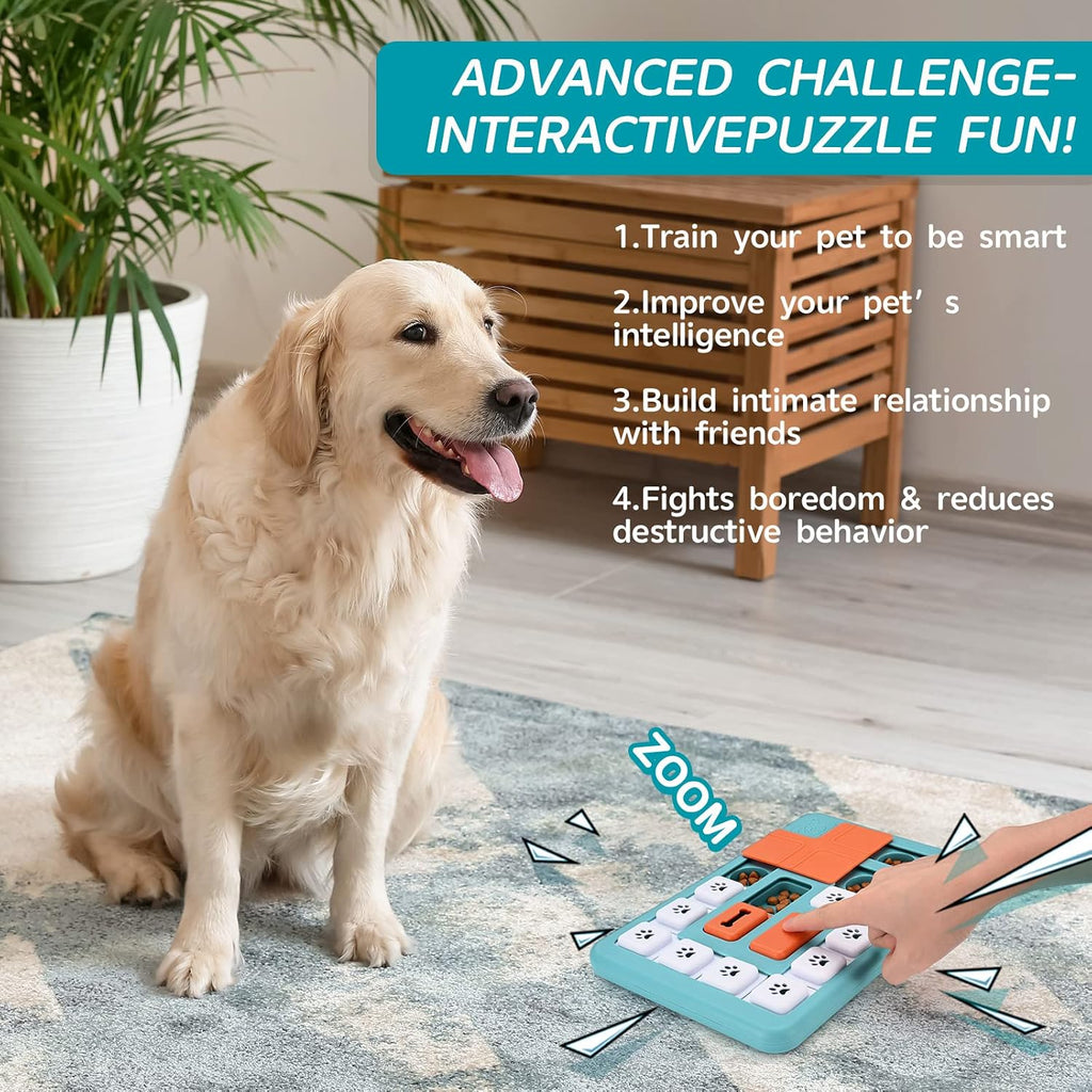 FOXMM Dog Puzzle Toys - Interactive IQ Training & Mental Stimulating Toys | for Large, Medium & Small Dogs