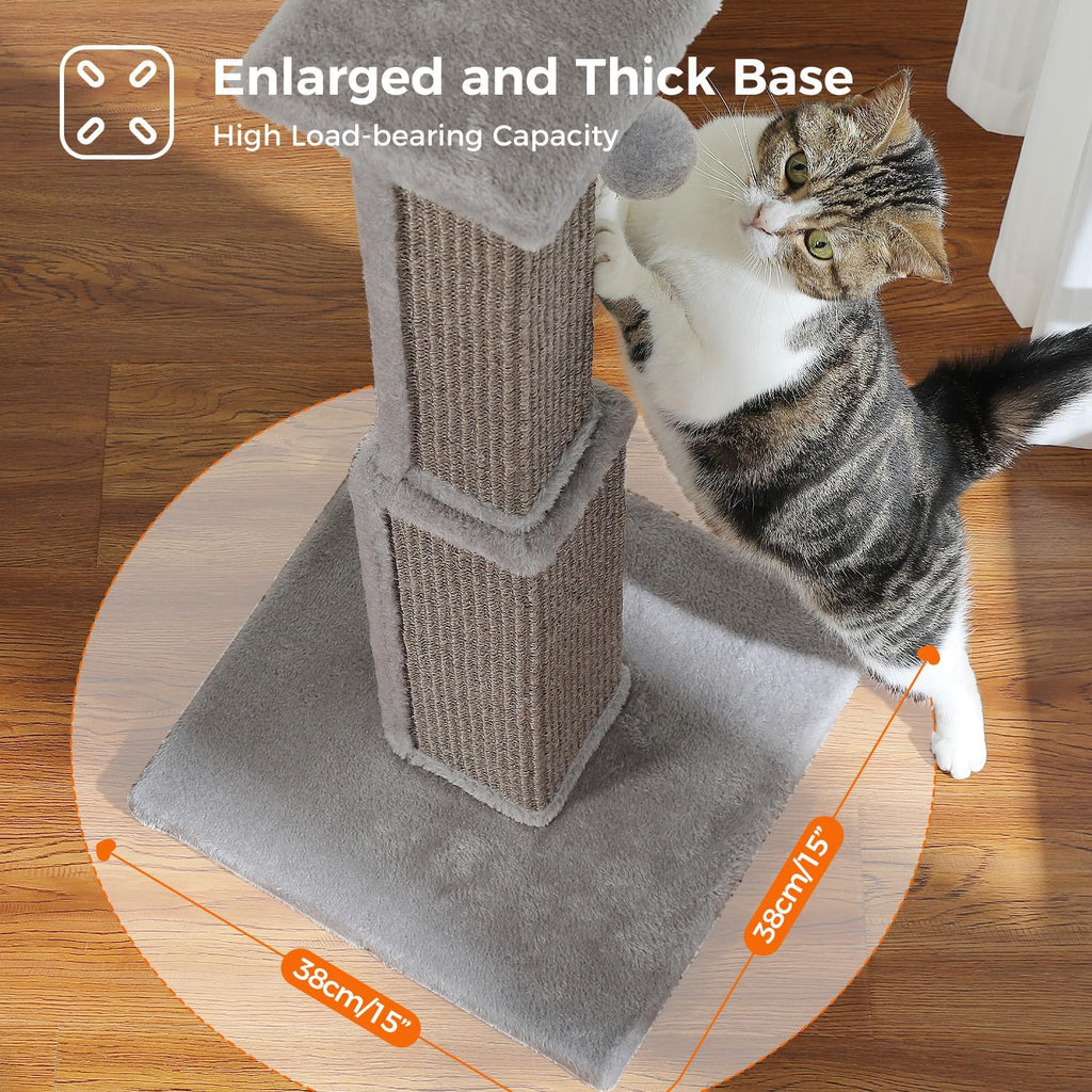 PAWZ Road Cat Scratching Post 32” Tall Square Cat Scratcher