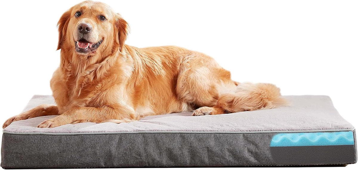 Orthopedic Memory Foam Dog Bed, Cooling Dog Beds for Extra Large Dogs -Waterproof Pet Bed for Crate with Removable Washable Cover, XL(41inch,90Lbs)