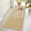 OLANLY Dog Door Mat for Muddy Paws 70x32, Paw Print Design Chenille Mud Mat