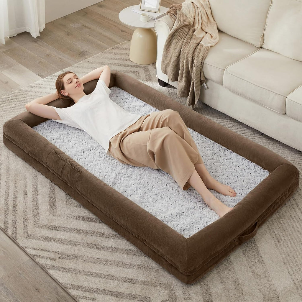 WNPETHOME Human Dog Bed Orthopedic for Adult & Dogs Comfy Sleeping