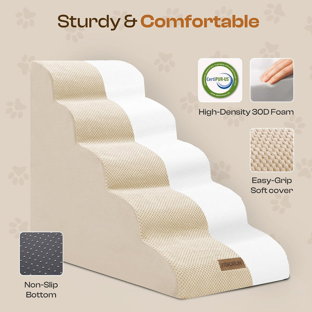 Miorun Dog Stairs Replacement Cover for 5-Step Foam Steps