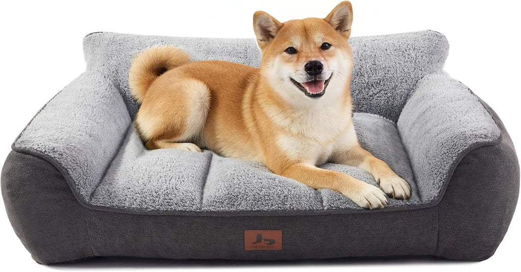 Extra Thick Orthopedic Bolster Dog Beds Large Sized Dog