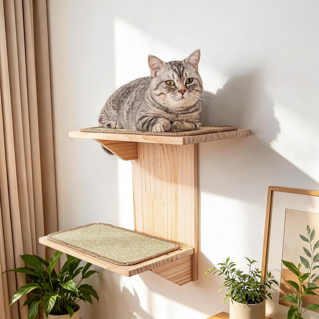 Cat Wall Shelves, Branch Style 2 Platform Cats Walls Furniture.
