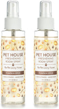 Pumpkin Spice Concentrated Room Spray for Pet Odor, Pack of 2