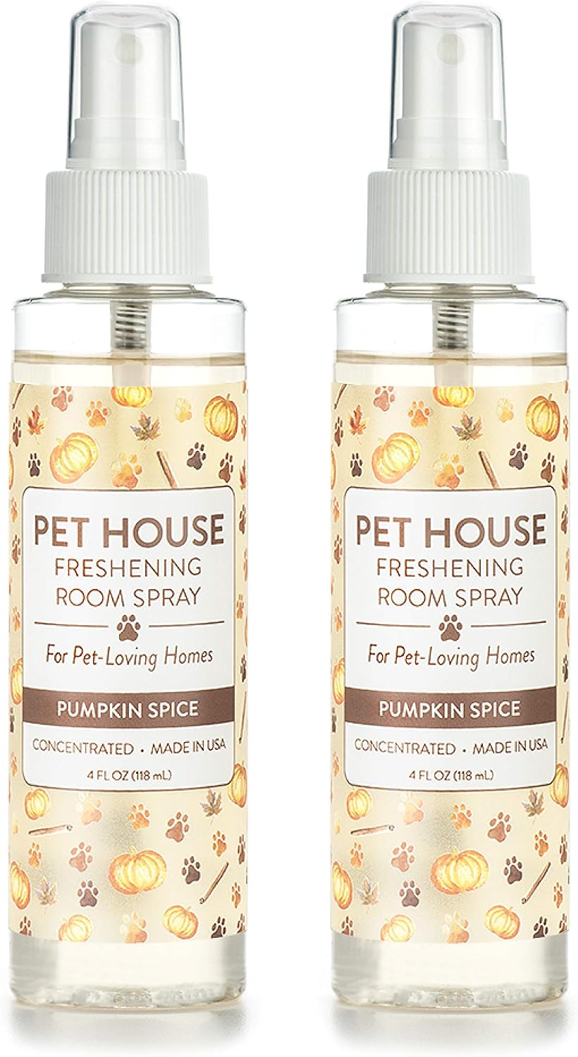 Pumpkin Spice Concentrated Room Spray for Pet Odor, Pack of 2