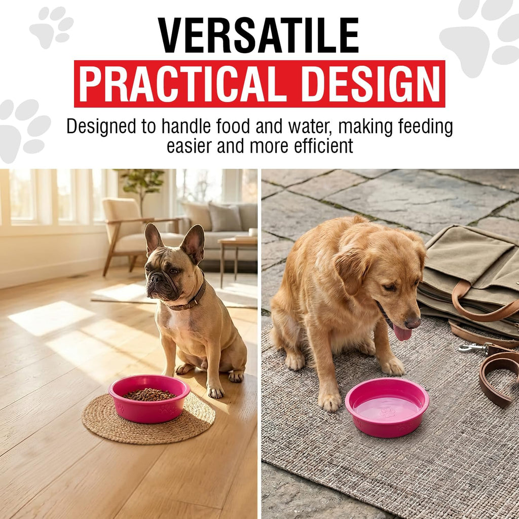 Loving Pets Dolce Luminoso Dog Bowl, Small, Pink 