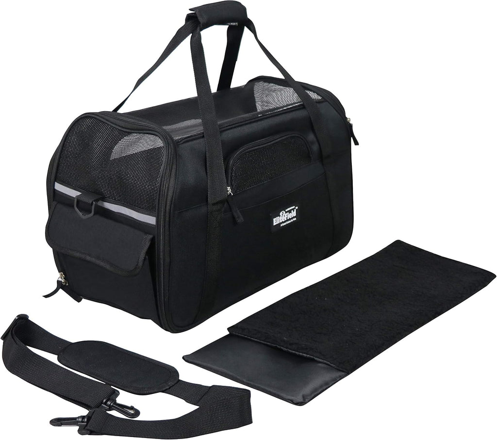 EliteField Soft-Sided Pet Carrier for Cats & Small Dogs (3-Year Warranty)