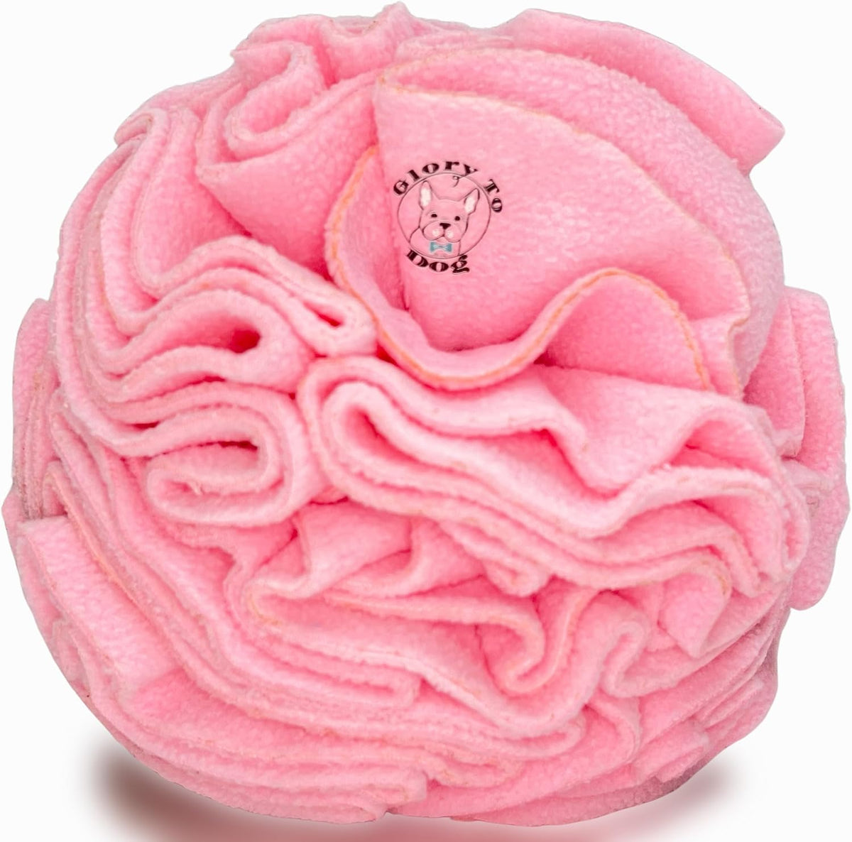 Glory To Dog Medium Breed Snuffle Foraging Dog Puzzle Ball Toy Pink Large
