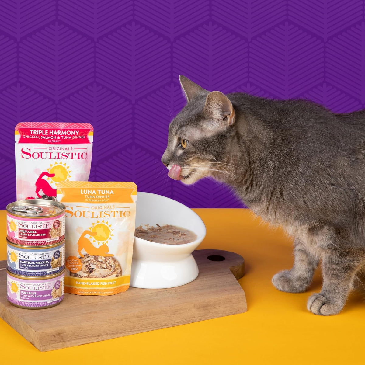 Soulistic Originals Wet Cat Food, Good Karma Chicken Dinner in Gravy, 10oz Can, Pack of 8