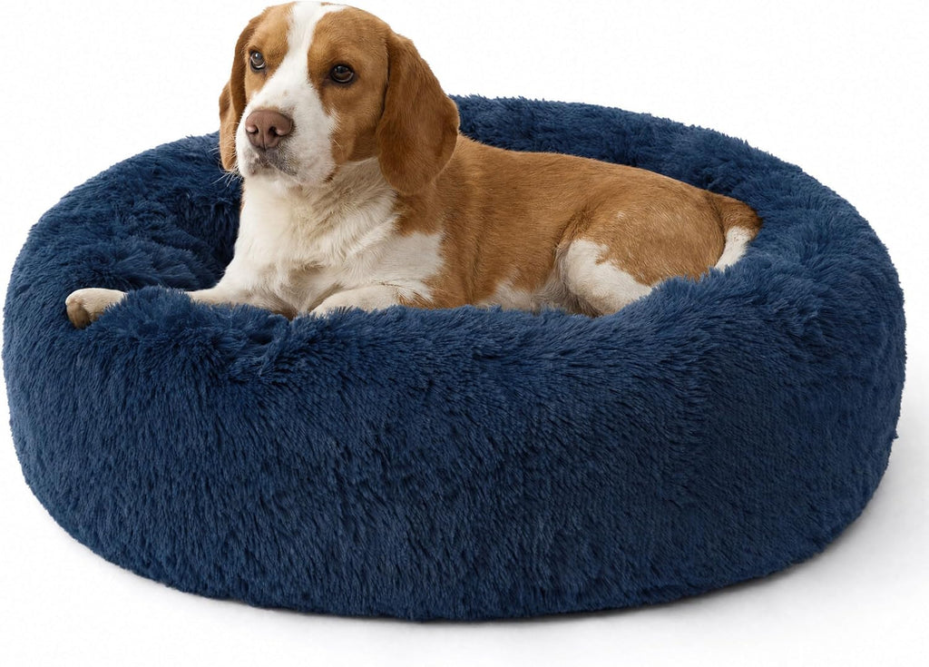 Bedsure SupportMax® Calming Dog Bed Medium Size Dog Washable Pet Bed,30in