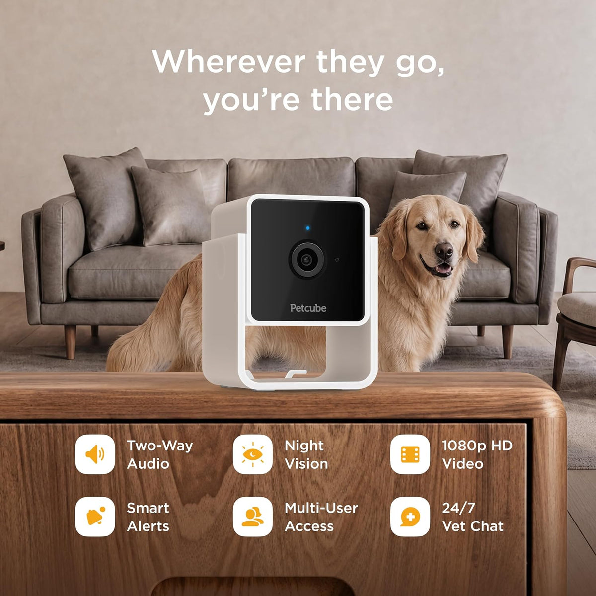 Petcube Cam – Indoor Wi-Fi Pet & Security Camera with App