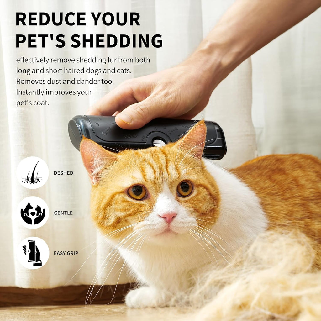 Deshedding Dog Brush for Short Hair, Black