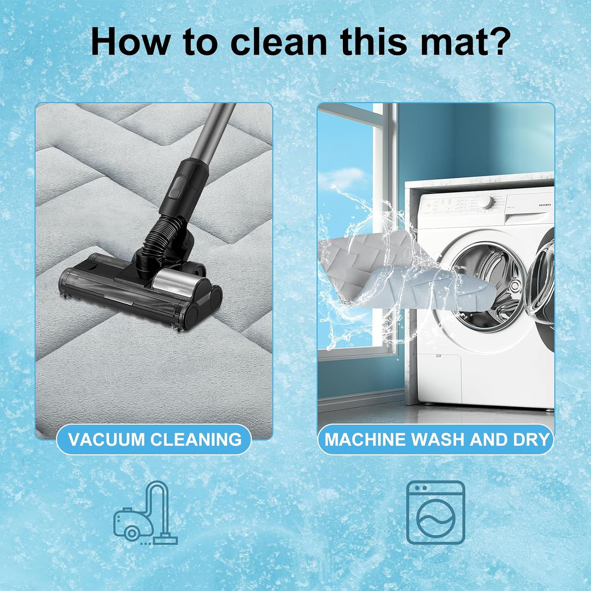 BEAUTYZOO Cooling Mat for Medium Dogs, 36x23in Reversible Pad, Self-Cooling