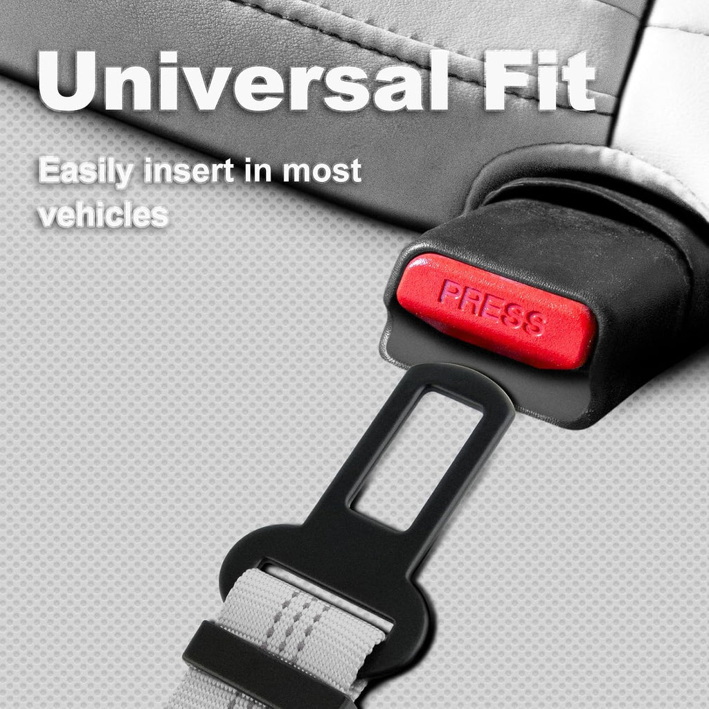 Plutus Pet Dog Seat Belt for Car, Adjustable Harness with Elastic Bungee