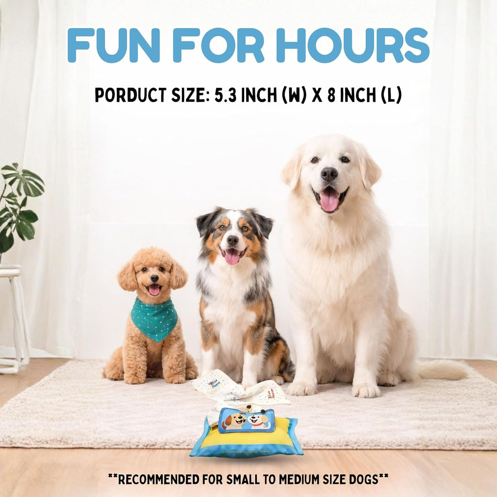Interactive Dog Puzzle Toy | Anti-Boredom & Mental Stimulation | Snuffle Mat for Dogs | Slow Feeding & Enrichment Game | Small, Medium Dogs | Pizza, Bowling or Tissue (Tissue)