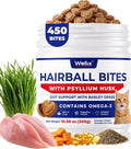 Wellix 10.58 oz Hairball Bites for Cats, Helps Relieve Hairballs