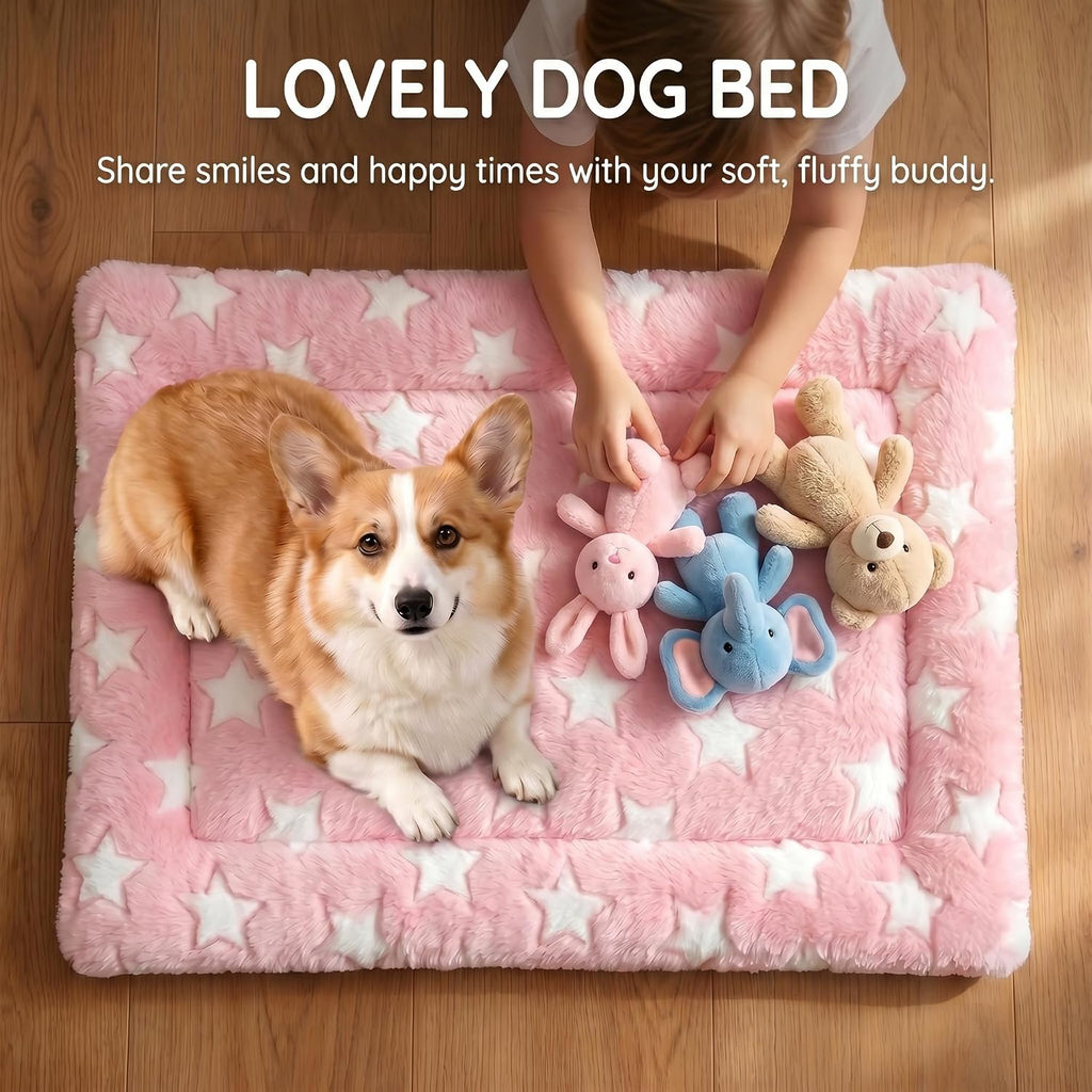 Dog Bed Mat - Soft Crate Pad for Kennel, Durable Pet Bed for Small Dogs & Cats