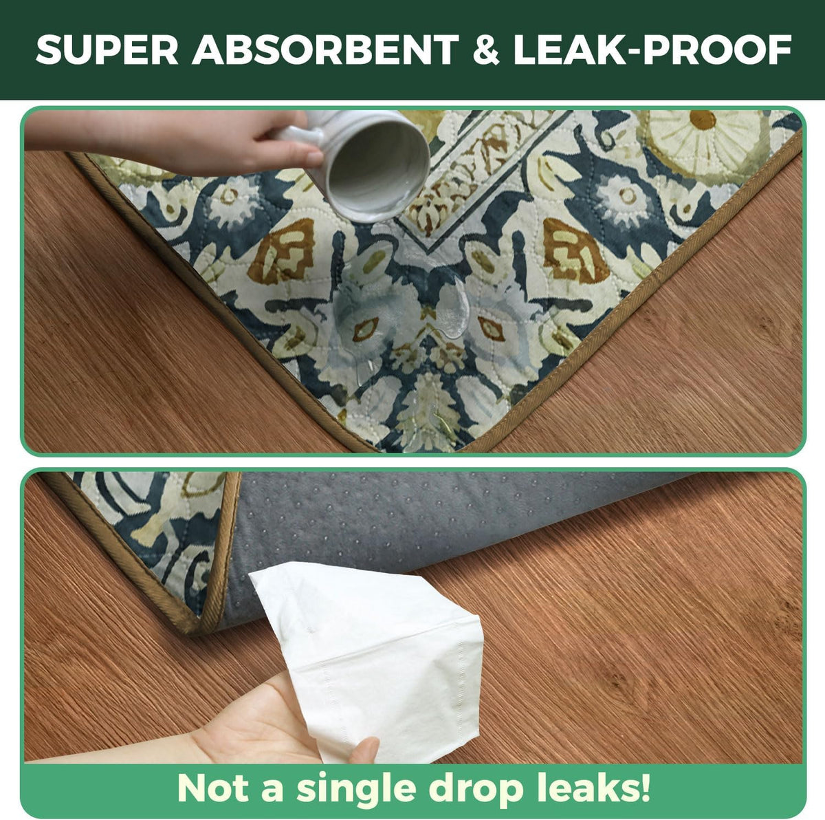 FXW Washable Pee Pads for Dogs, Super Absorbent, 23" x 35", 2 Packs | Machine washable, Non-slip backing