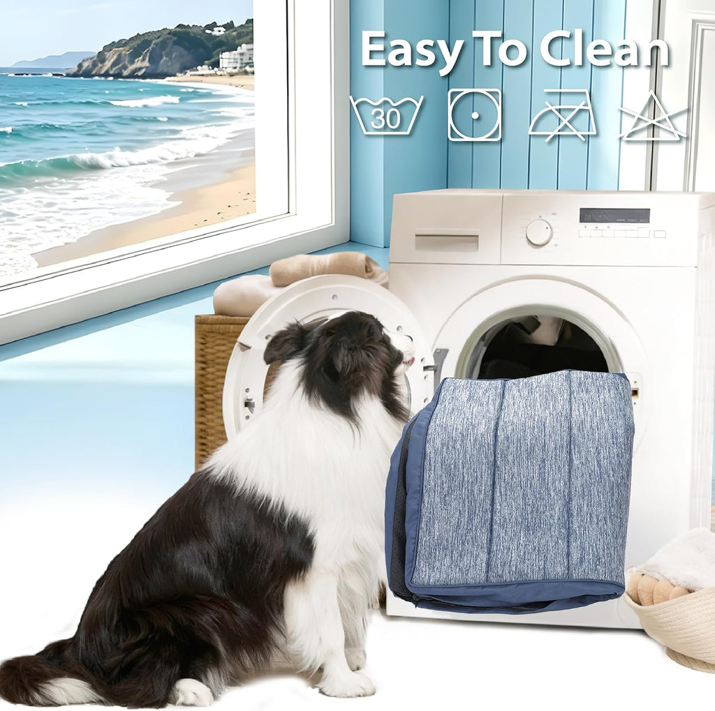 Dog Cooling Mat for Large Dogs, 35"x23" Memory Foam Pet Pad