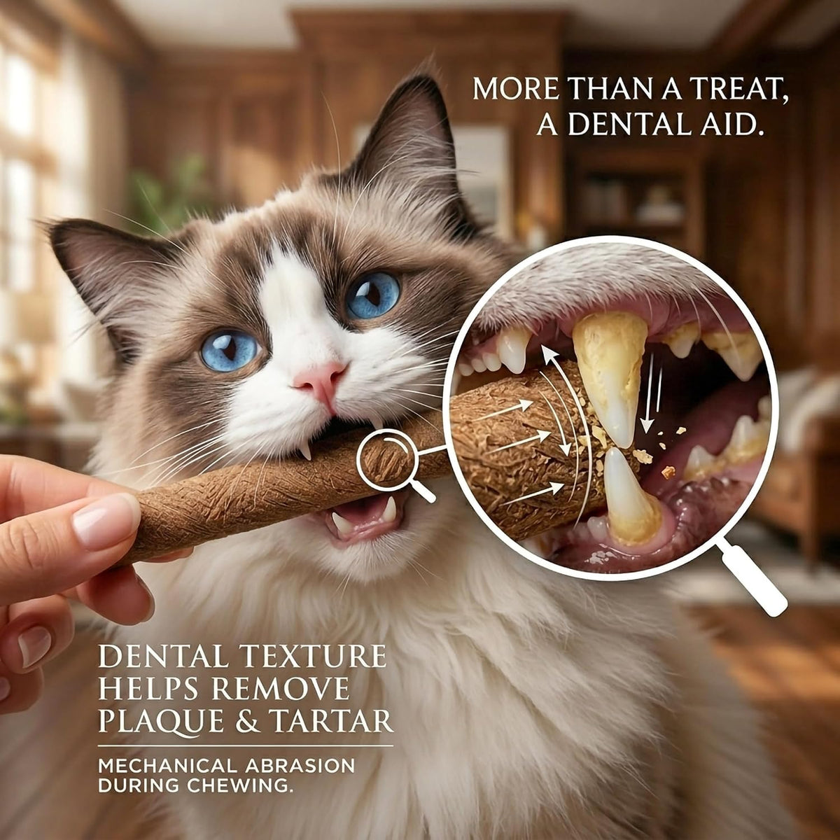 Freeze Dried Cat Chew Sticks Kitten Beef Treats No Grass 15pcs