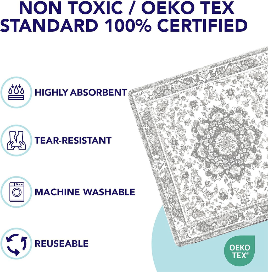 PUPIBOO Washable Pee Pads for Dogs and Cats - Super Absorbent Reusable Puppy Training Pads - 100% Waterproof, Leak-Proof & Non-Slip Whelping Pads for Pet Housebreaking