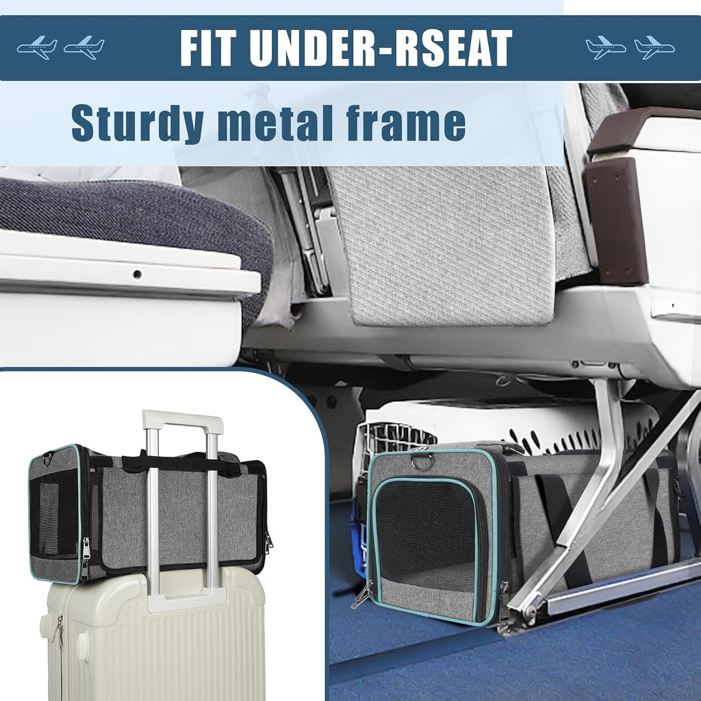 GAPZER Cat Carrier Alaska, Southwest Airline Approved TSA 17x11x9.5 Inches