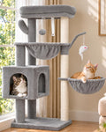 Heybly Cat Tree, 40" Tower with All-Sisal Wrapped Scratching Post HCT006SW