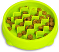 Catstages Kitty Slow Feeder Bowl for Cats & Kittens, 3/4 Cup, Green, 5"