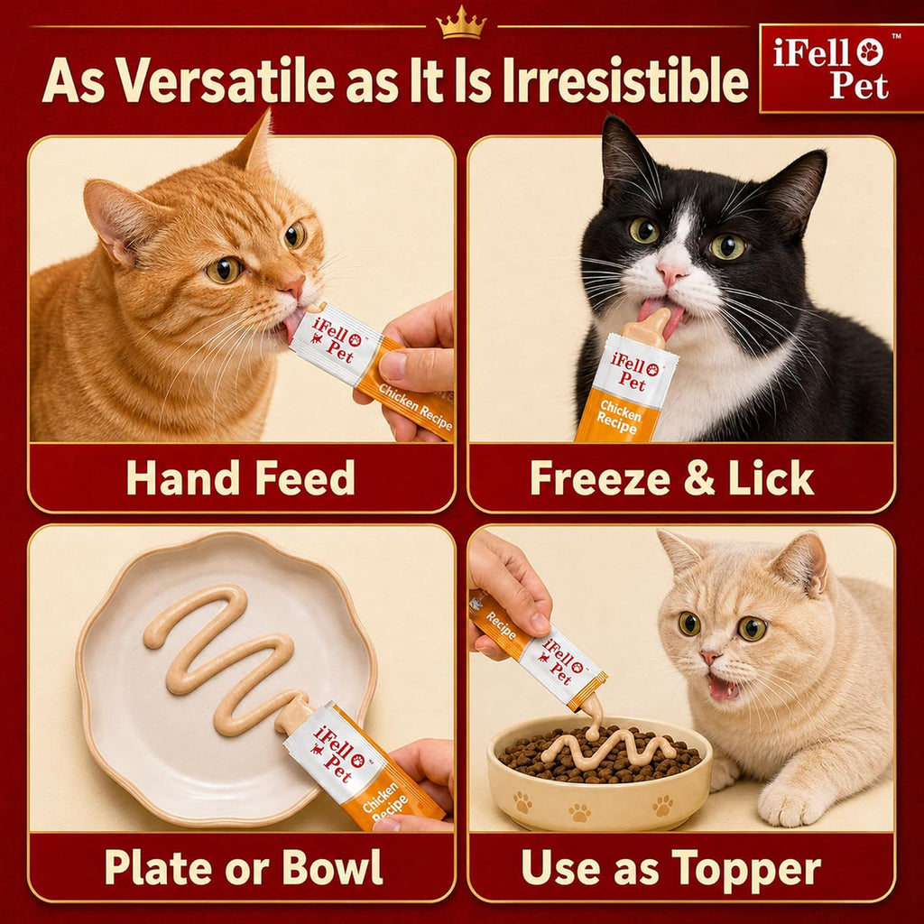 High-Meat Lickable Cat Treats 50 Count,Squeezable Creamy Purée with Vitamin E, 0.53 Ounces per Tube,Chicken & Seafood Variety