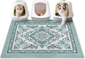 Unicorn Catcher 40"x30" Cat Litter Mat Non-Slip Washable Litter Box Mat | High-Density PVC Litter Catcher Mat Efficiently Traps Scattered Litter From Paws To Keep Floors Clean