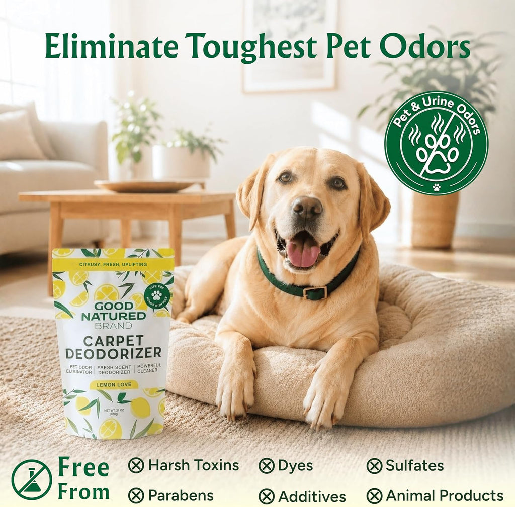 Good Natured Brand Carpet Deodorizer & Pet Odor Eliminator Powder, 31oz