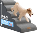 Miorun Dog Stairs for High Beds, 24.5" Foam Pet Ramp Step for Small Dogs