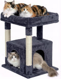 23.6" Cat Tree for Large Cat, 19 * 15.8 in Large Perch, Dark Gray