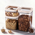 LivLab Mker 20lbs Pet Food Containers,One-Handed Opening, Clear, Stackable
