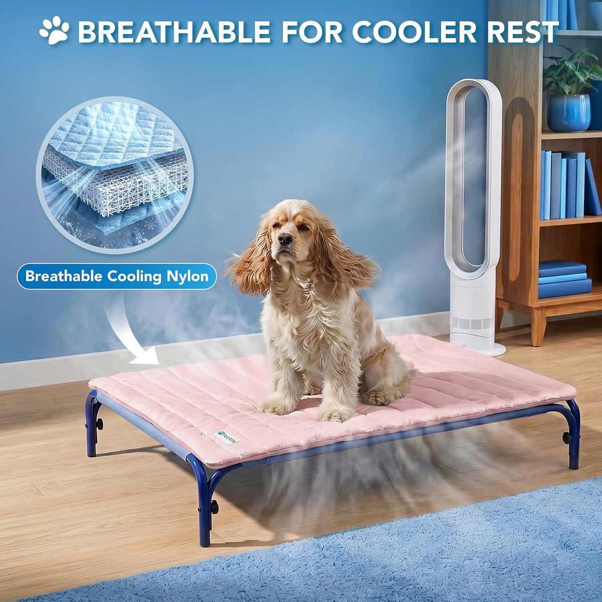 PetAmi Dog Cooling Mat Blanket Pet Pad for Small Medium Cat, Medium 29x40