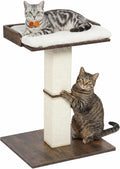Retro Cat Scratching Post with Top Perch Bed for Indoor Cats