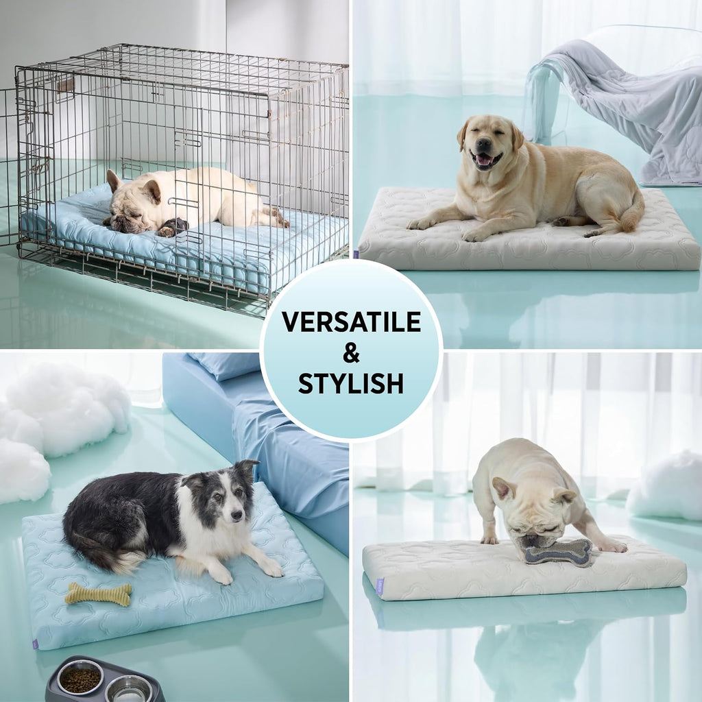 LE SURE ApexCloud™ Cooling Dog Bed for Large Dogs with Washable Cover,35IN