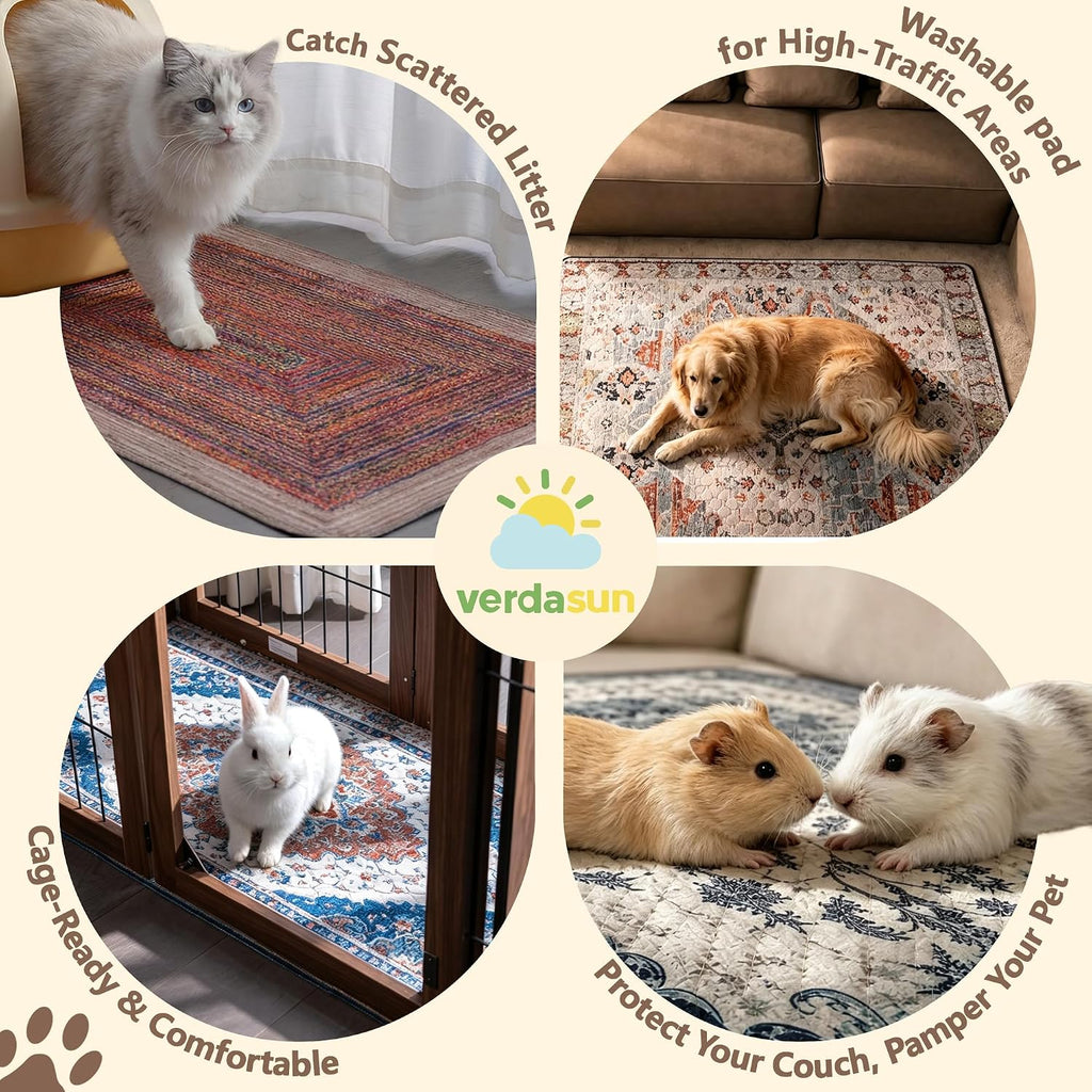 Tapete Higiênico Lavável e Reutilizável para Cães, 18x24 Polegadas, 2 Unidades