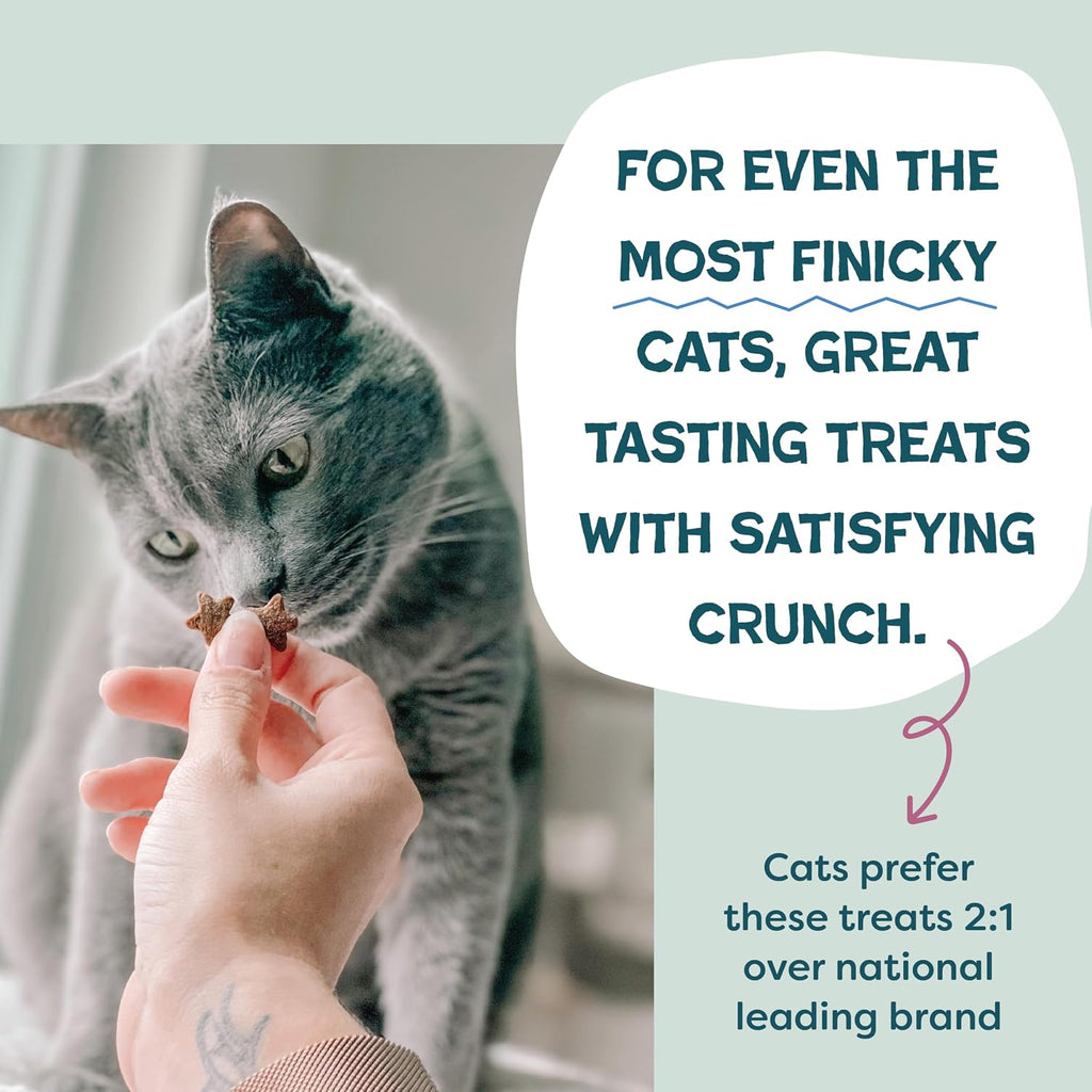 Shameless Pets Crunchy Cat, Natural Kitty Treats for Cats with Digestive Support with Real Chicken, Healthy Flavored Feline Snacks - Cran You Say Chicken (Pack of 2)