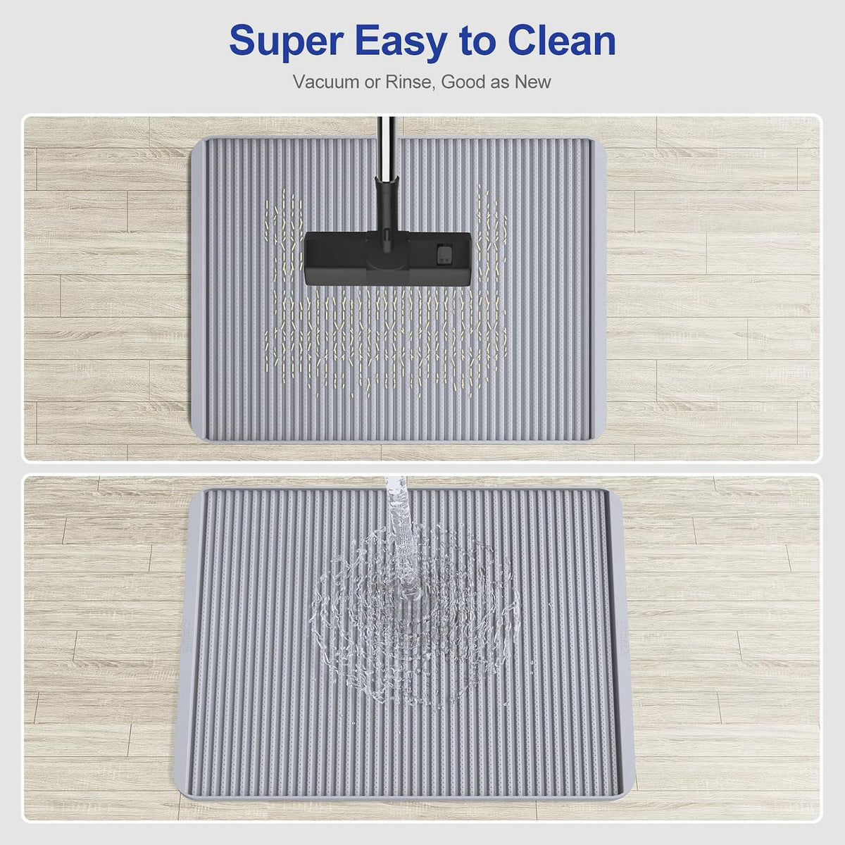 Filmicy Silicone Cat Litter Mat for Litter Box - Large 31" x 23" Waterproof Litter Trapping, Non-Slip, Durable, Easy Clean Scatter Control & Washable Kitty Floor Mat