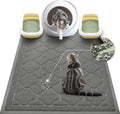 WePet Cat Litter Box Mat, Kitty Premium PVC Pad, Durable Trapping Rug, Phthalate Free, Urine-Resistant, Scatter Control, XXL 47 x 36 Inch, Grey