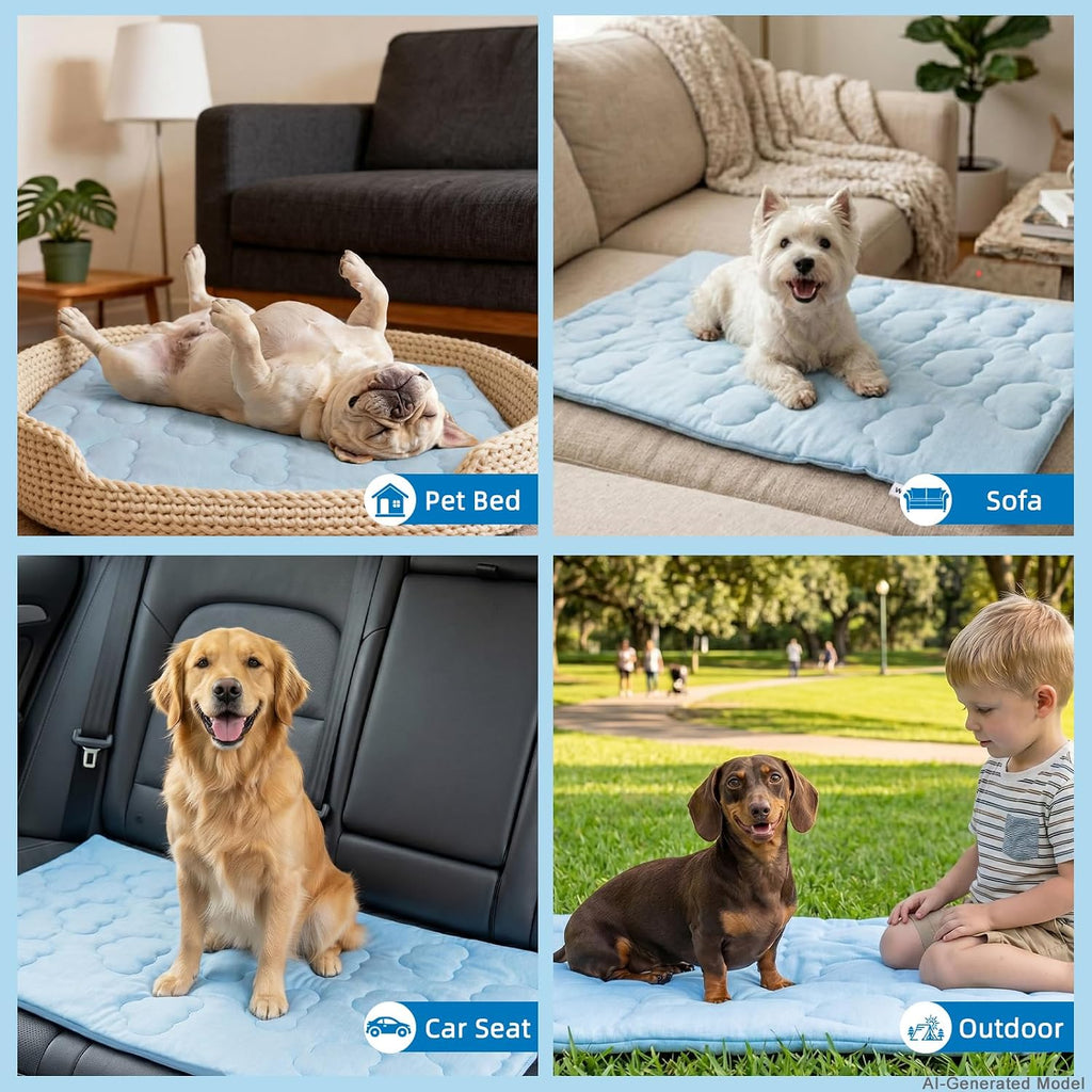 Huafly Dog Crate Pad,Cooling mat for Dogs&Cats，Suitable for All Seasons