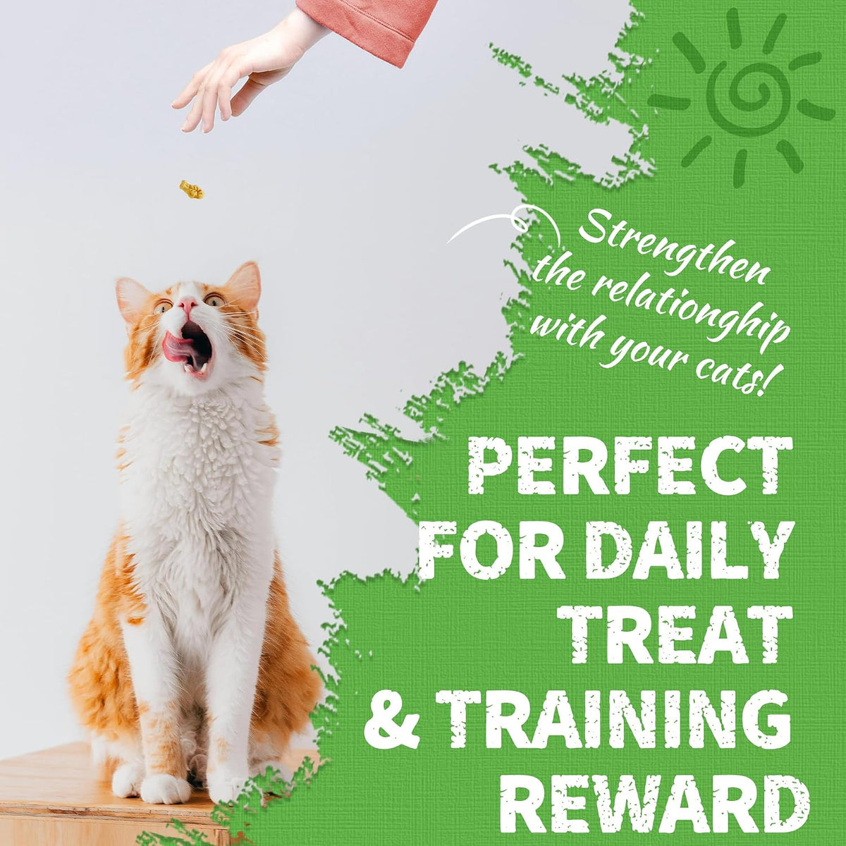 Just Try Cat Grass Jerky Treats for Indoor Cats, 16 oz